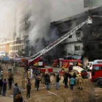 Karachi&rsquo;s Gul Plaza fire kills six as officials warn building may be unstable