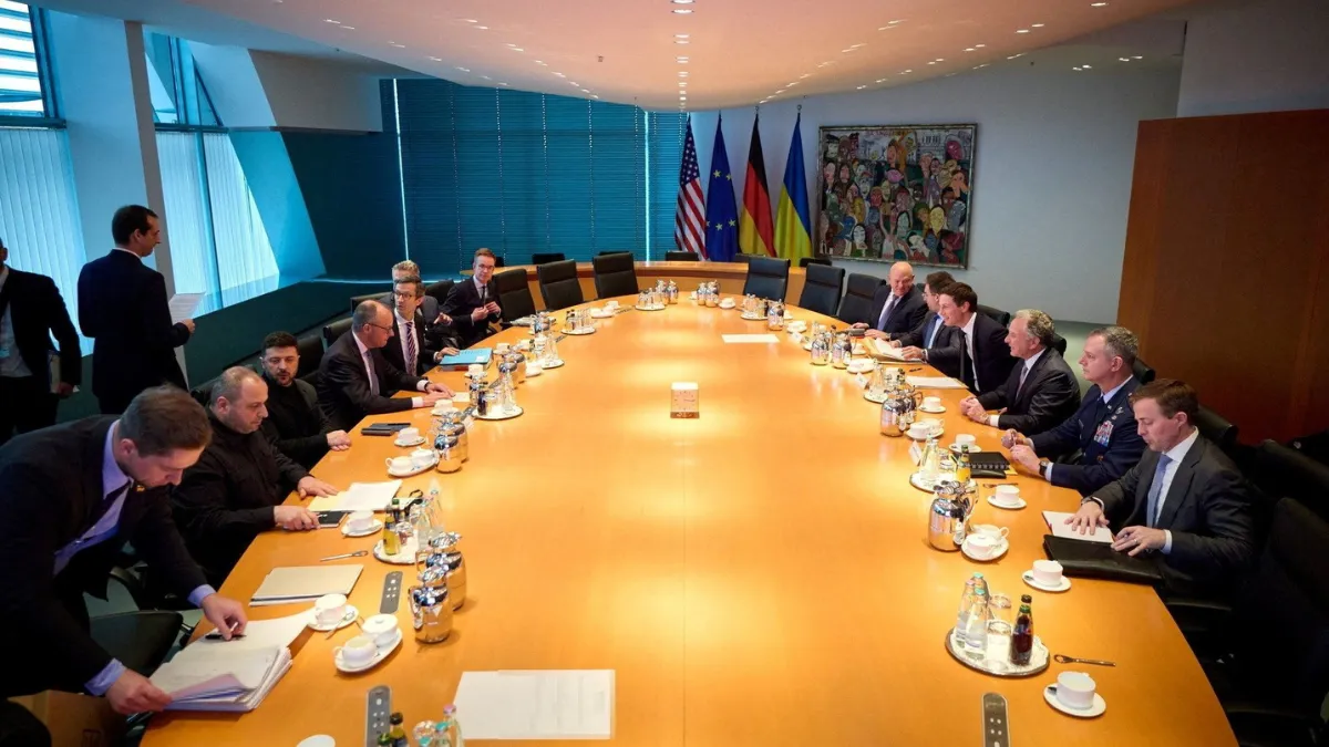 Ukraine offered to abandon its long-standing goal of NATO membership during peace negotiations in Berlin with U.S. envoys