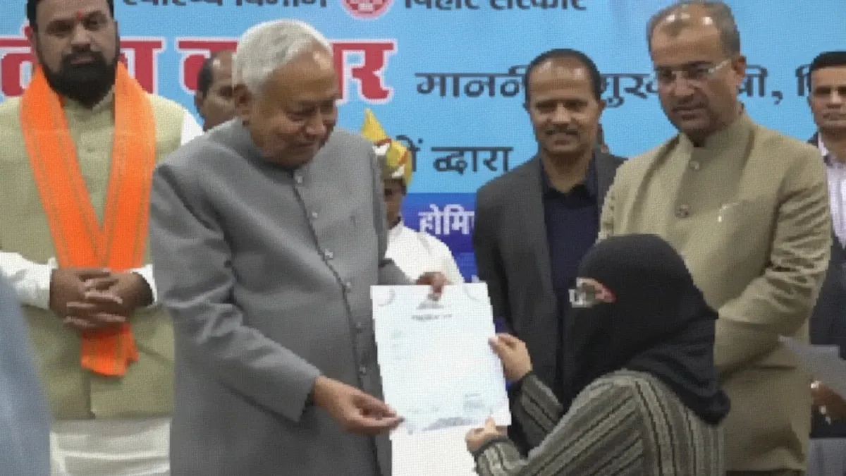 Bihar CM under fire after hijab incident at AYUSH appointment ceremony