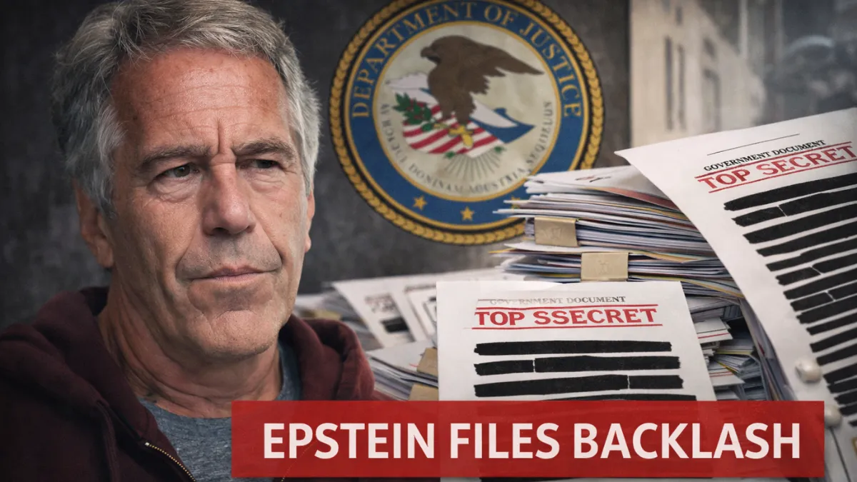 Justice Department criticised for handling of Epstein documents