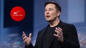 Elon Musk speaks at tech conference