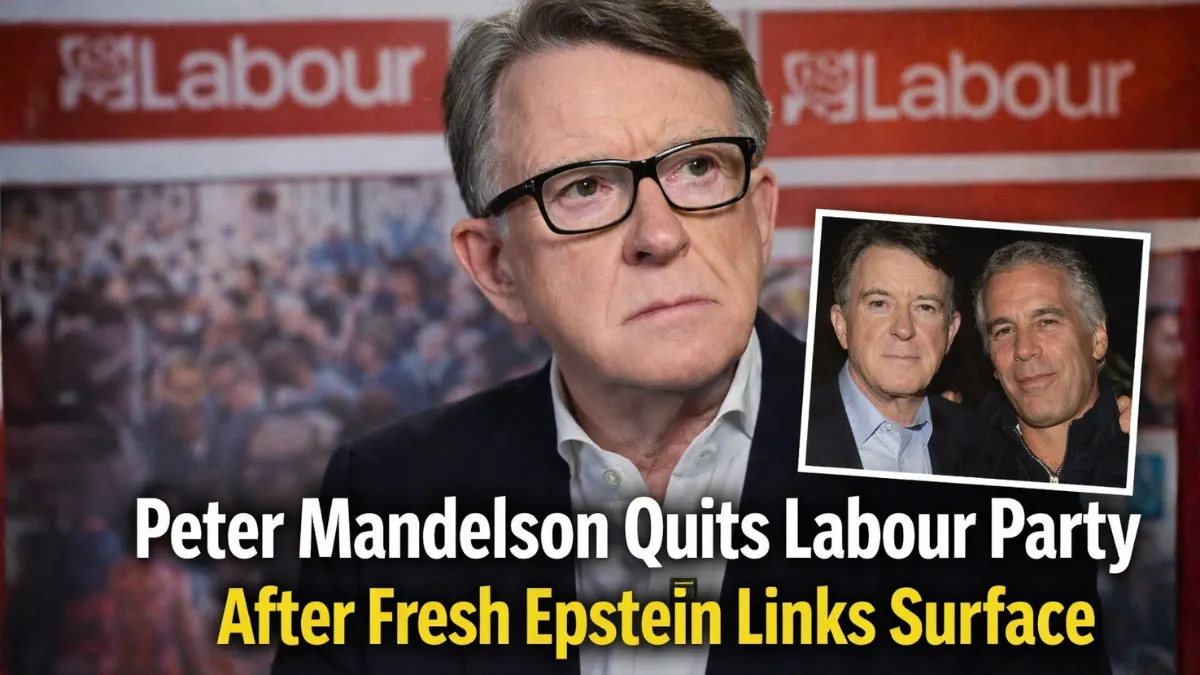 Peter Mandelson Quits Labour Party