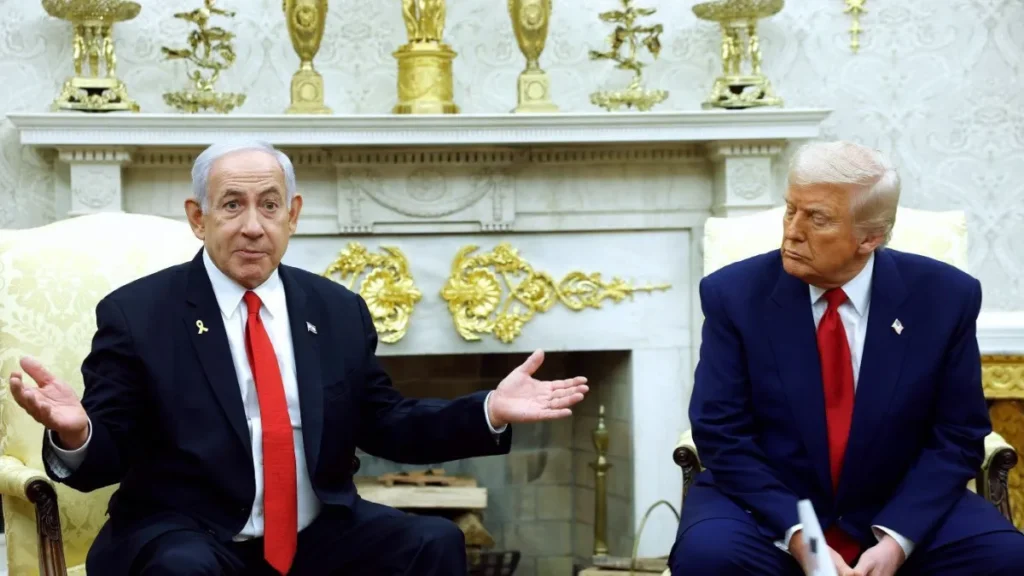 Donald trump and Benjamin Netanyahu