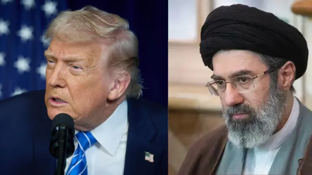 us president trump and iran supreme leader mojtaba khamenei
