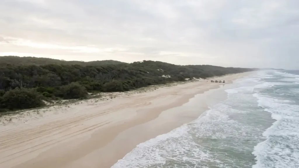 sandy beach on K&rsquo;gari