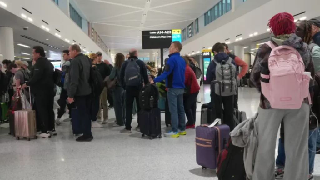 US airport terminal