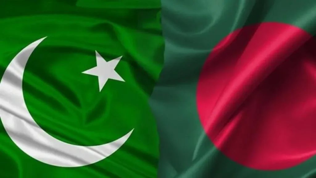 Pakistan and Bangladesh flags