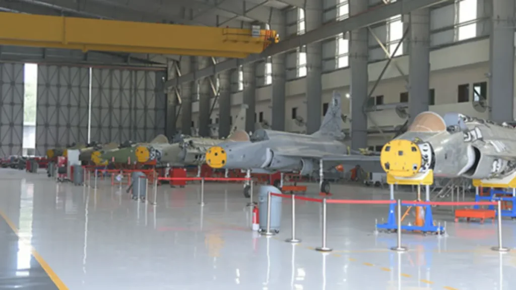 aircraft manufacturing or maintenance hangar in Pakistan